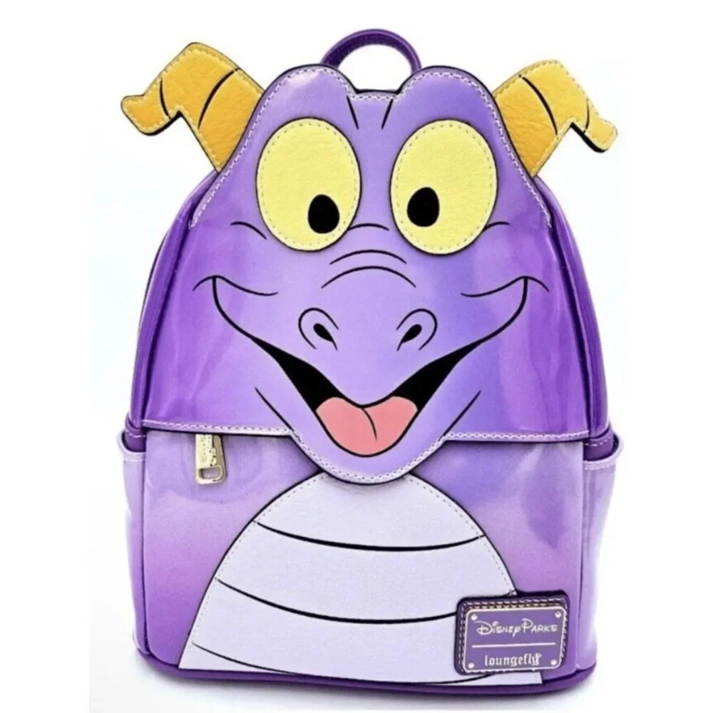 Disney Epcot Figment Shiny Purple Cosplay Loungefly Backpack Journey Imagination